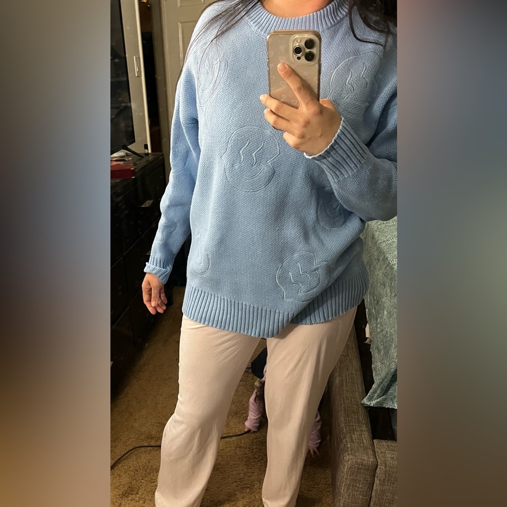 Light Blue Thick Sweater Size L